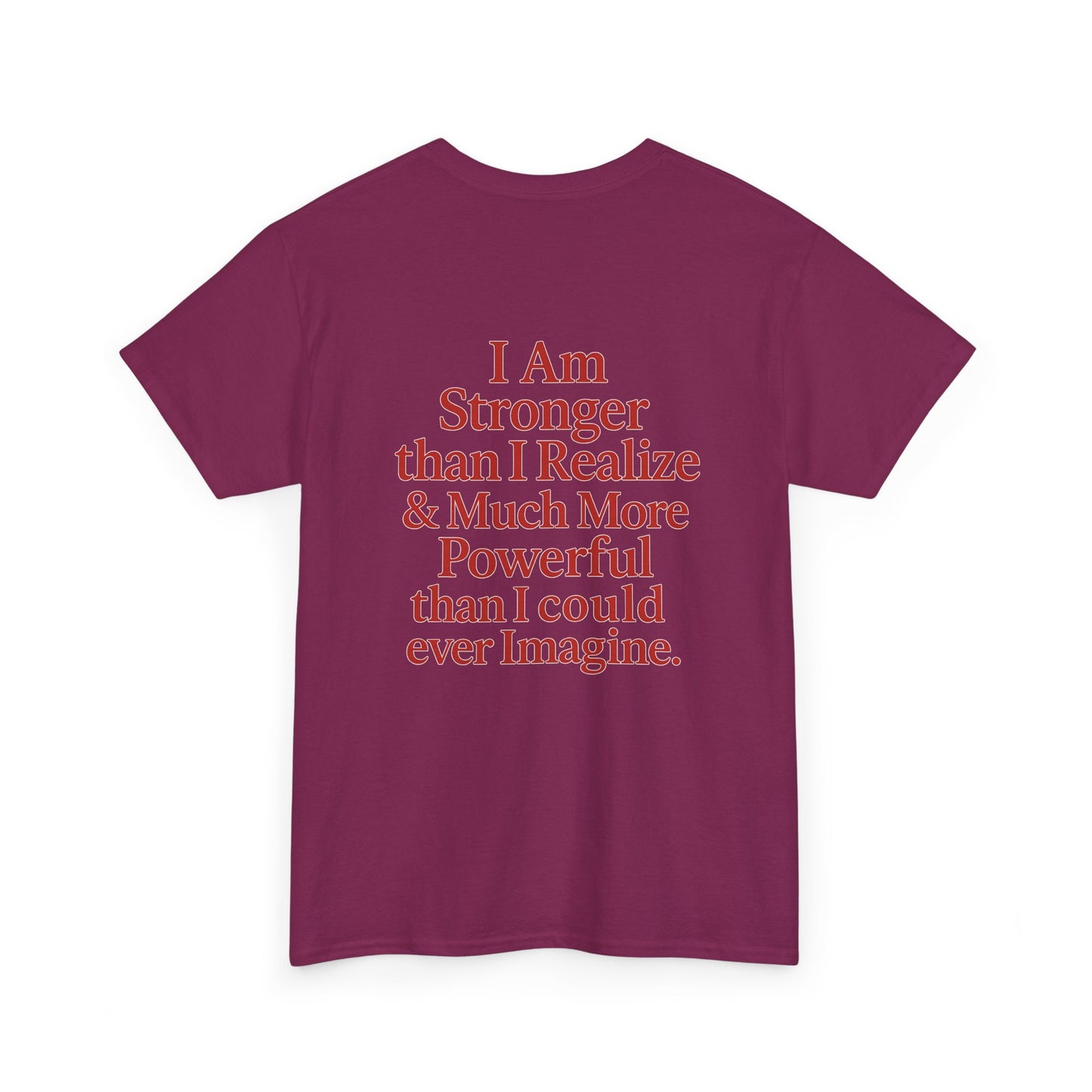 Inspirational Unisex Heavy Cotton Tee – "Let Love Grow" & Strength Quotes