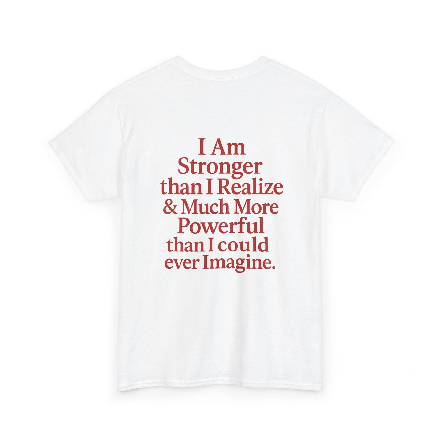 Inspirational Unisex Heavy Cotton Tee – "Let Love Grow" & Strength Quotes