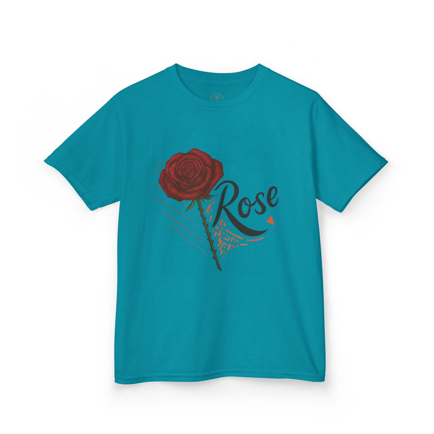 Rose Design Kids Heavy Cotton Tee