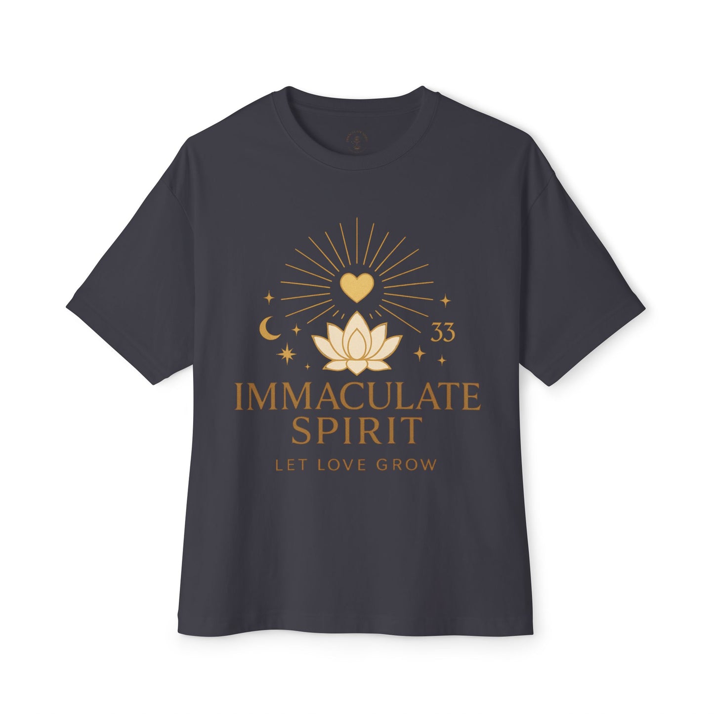🌸 “Let Love Grow” Tee – Immaculate Spirit Collection