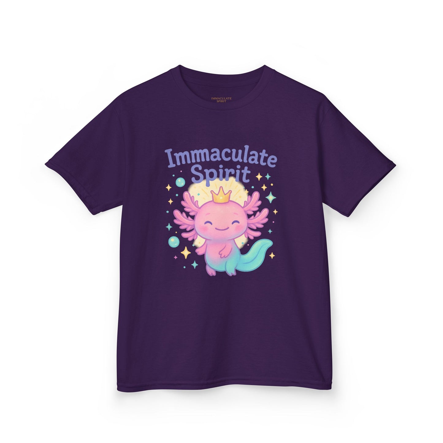 👑 “Crowned with Light” Kids Tee – Immaculate Spirit Collection