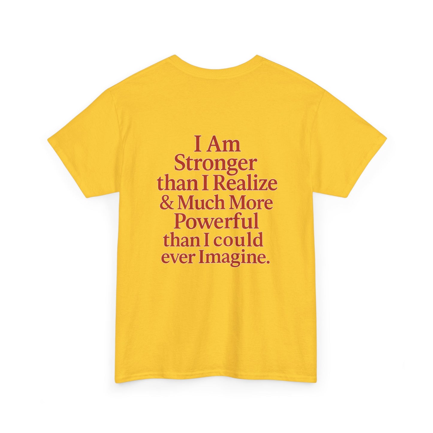 Inspirational Unisex Heavy Cotton Tee – "Let Love Grow" & Strength Quotes