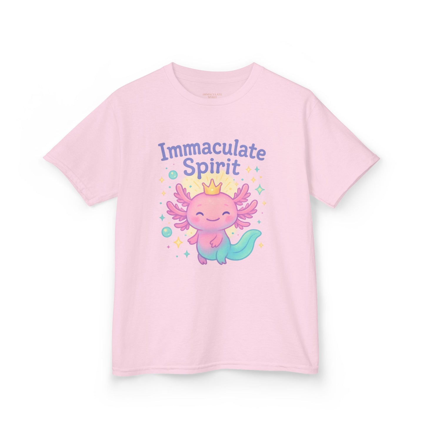 👑 “Crowned with Light” Kids Tee – Immaculate Spirit Collection