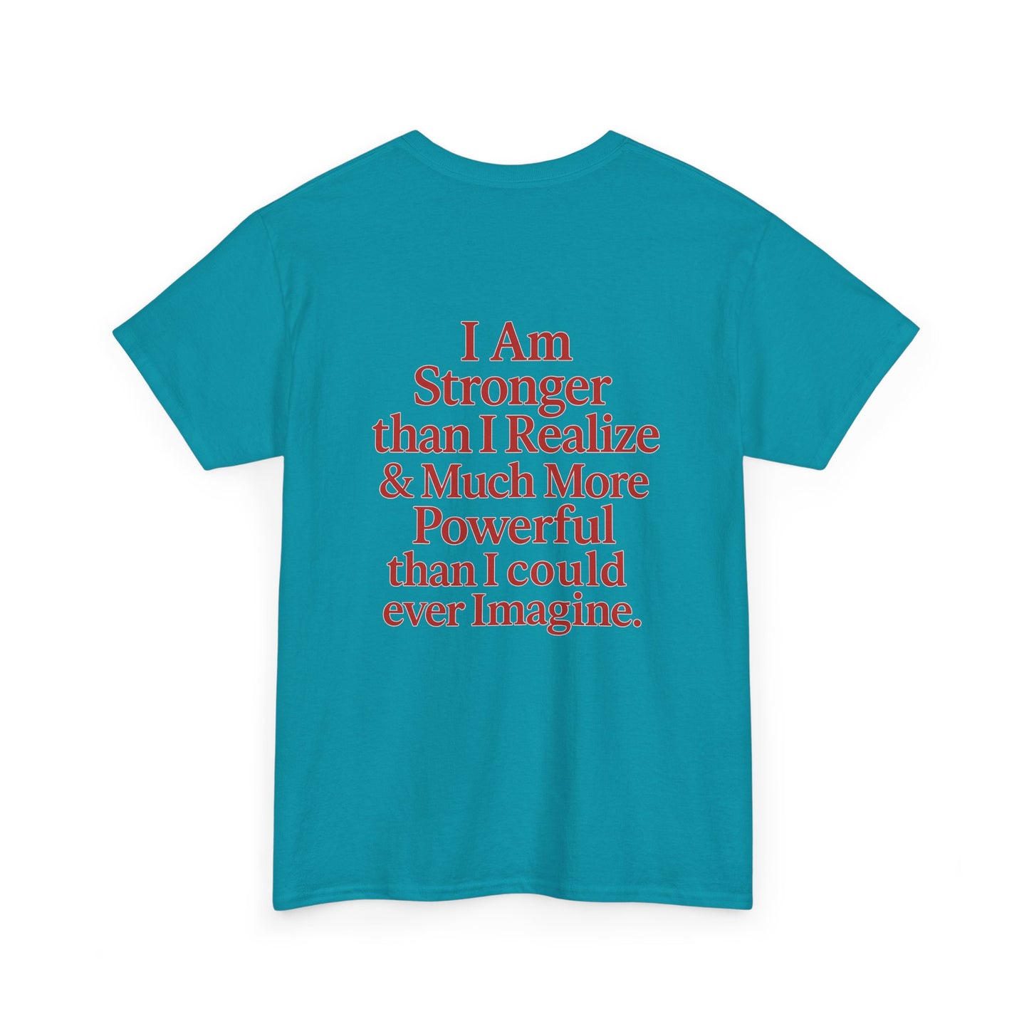 Inspirational Unisex Heavy Cotton Tee – "Let Love Grow" & Strength Quotes