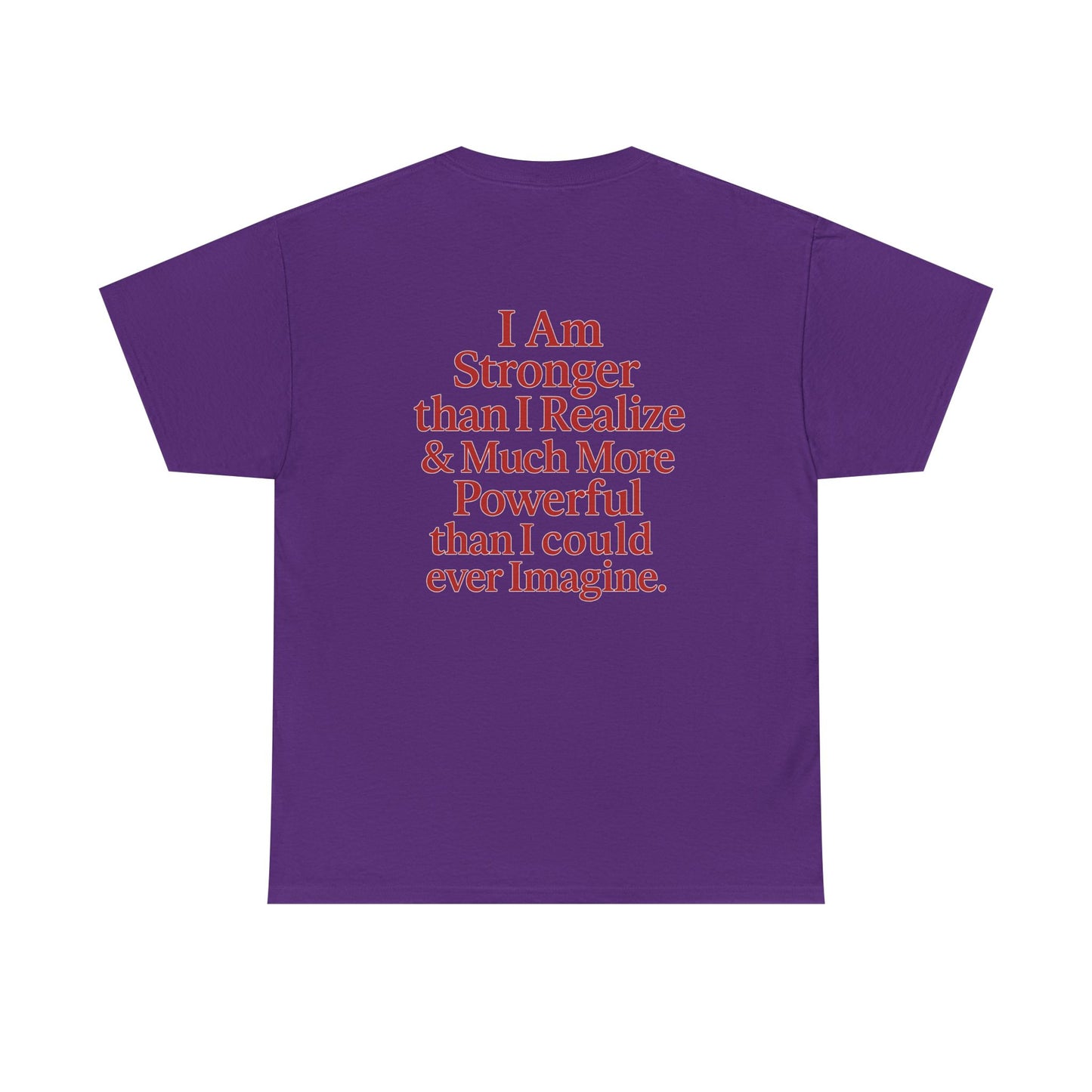 Inspirational Unisex Heavy Cotton Tee – "Let Love Grow" & Strength Quotes