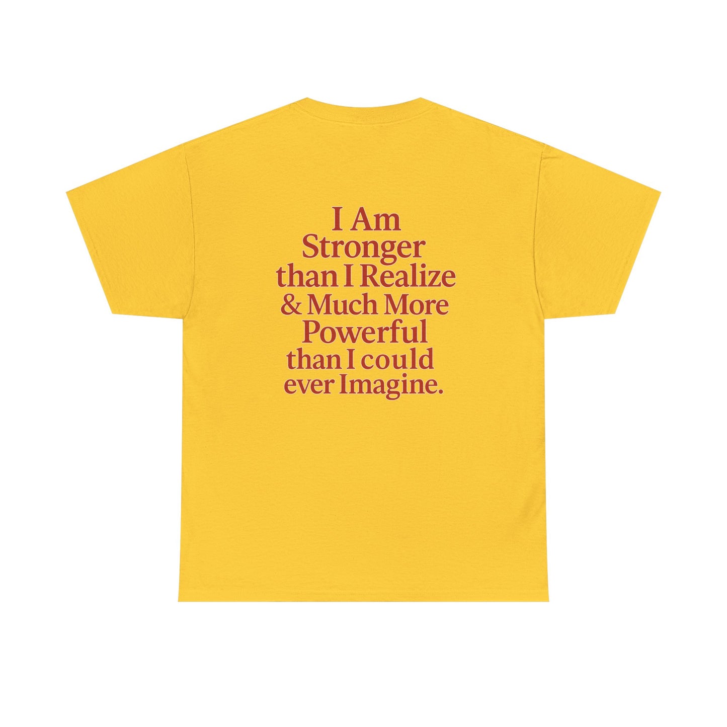 Inspirational Unisex Heavy Cotton Tee – "Let Love Grow" & Strength Quotes