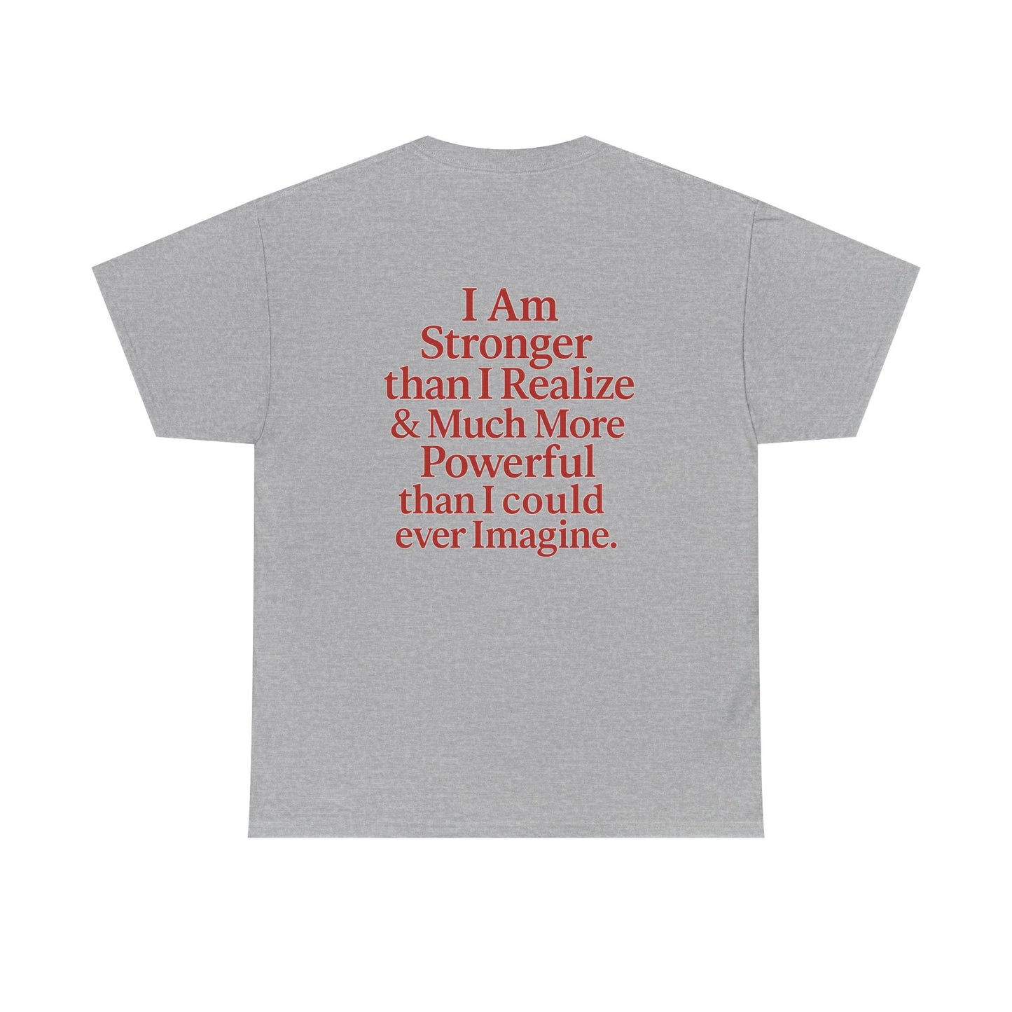 Inspirational Unisex Heavy Cotton Tee – "Let Love Grow" & Strength Quotes