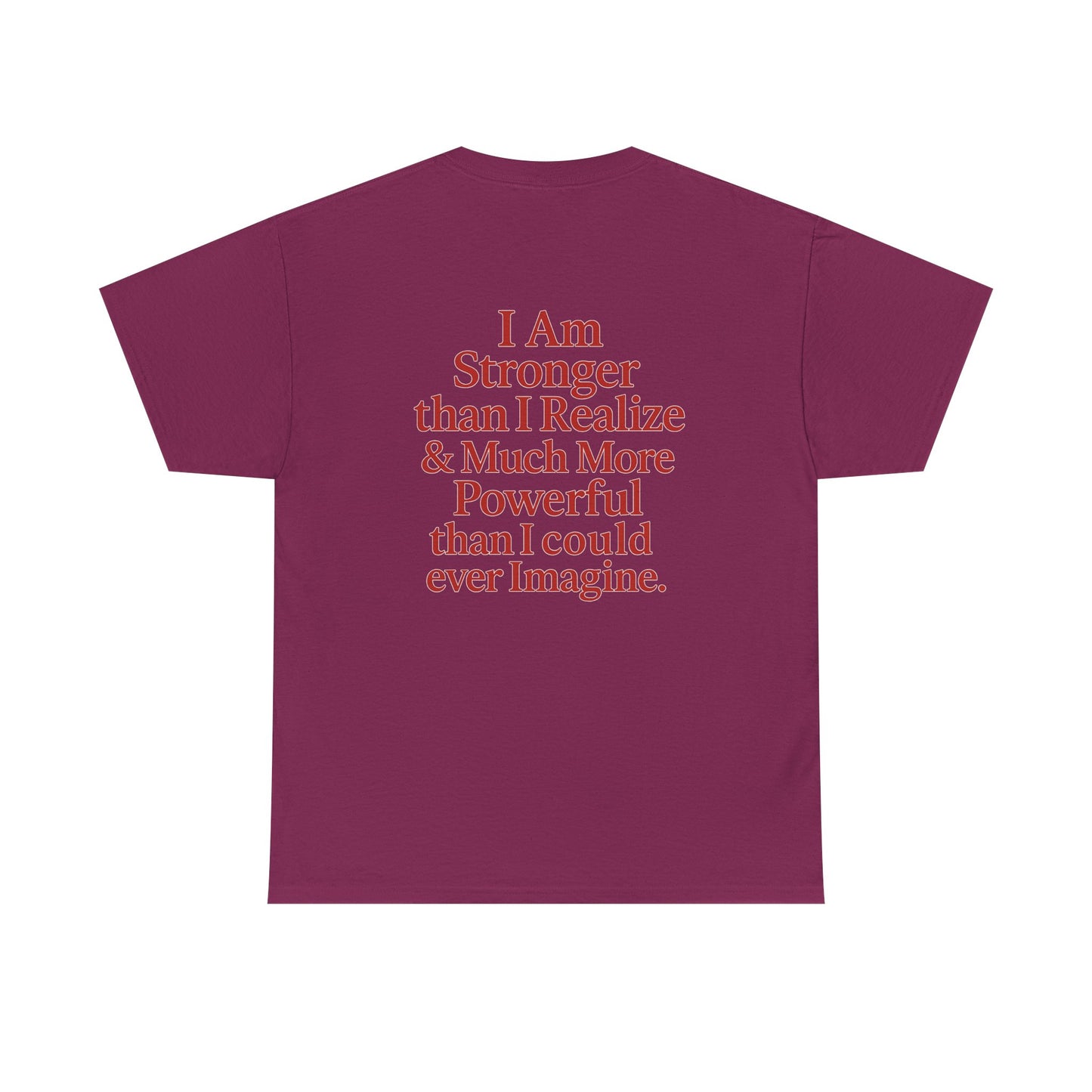 Inspirational Unisex Heavy Cotton Tee – "Let Love Grow" & Strength Quotes