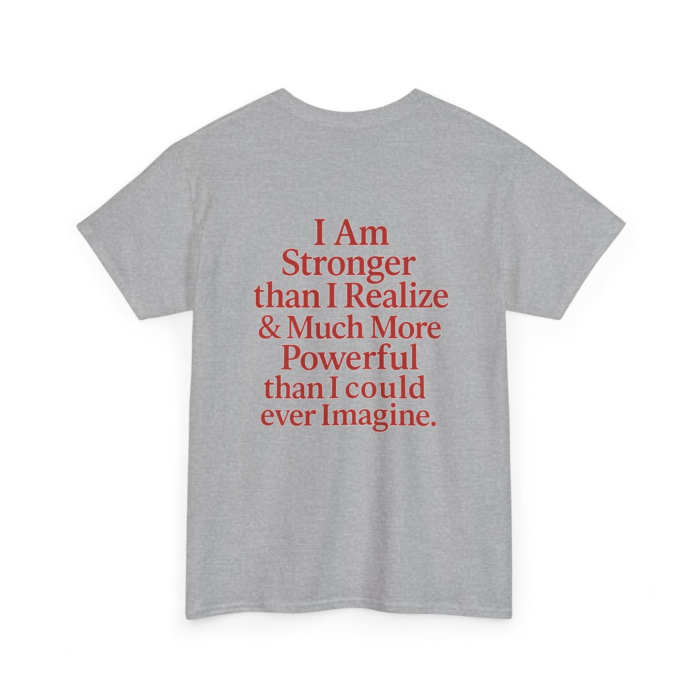 Inspirational Unisex Heavy Cotton Tee – "Let Love Grow" & Strength Quotes