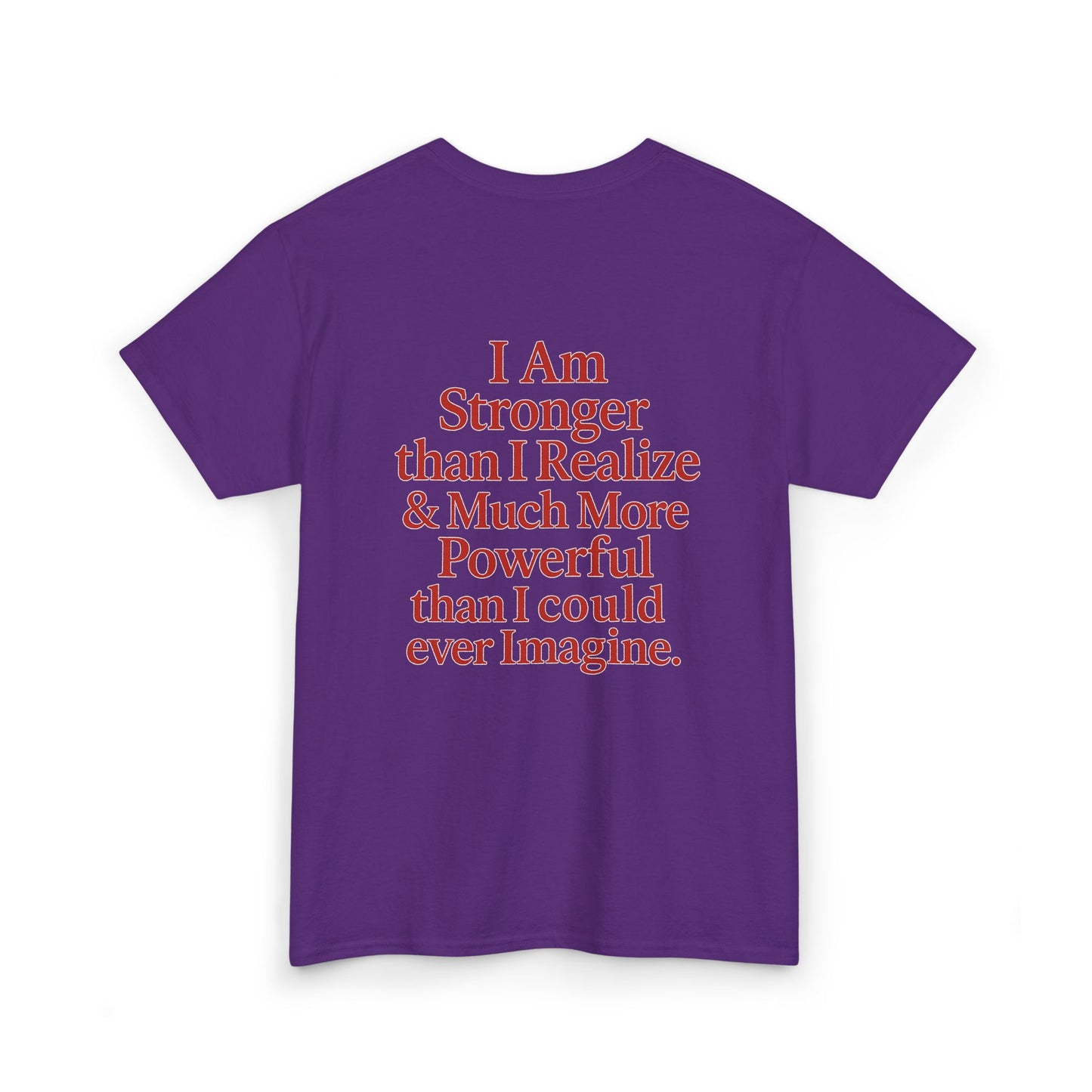Inspirational Unisex Heavy Cotton Tee – "Let Love Grow" & Strength Quotes