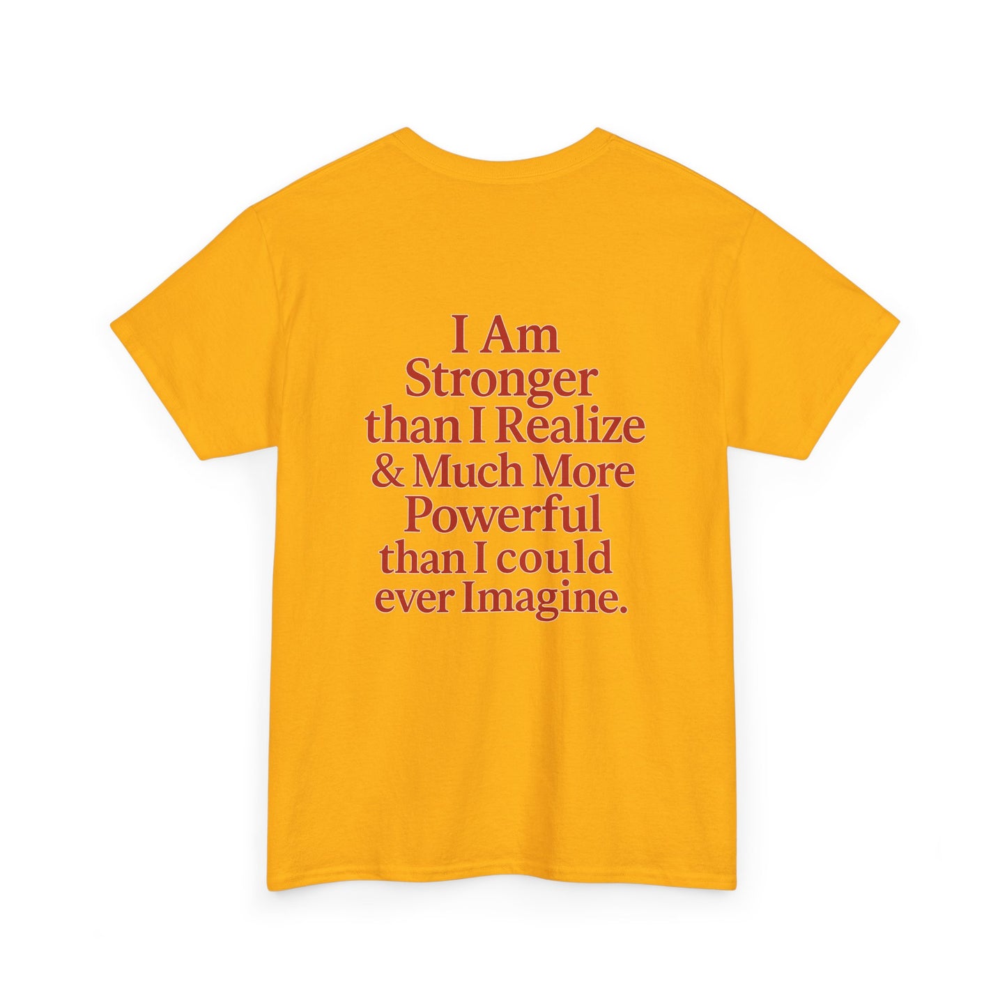 Inspirational Unisex Heavy Cotton Tee – "Let Love Grow" & Strength Quotes
