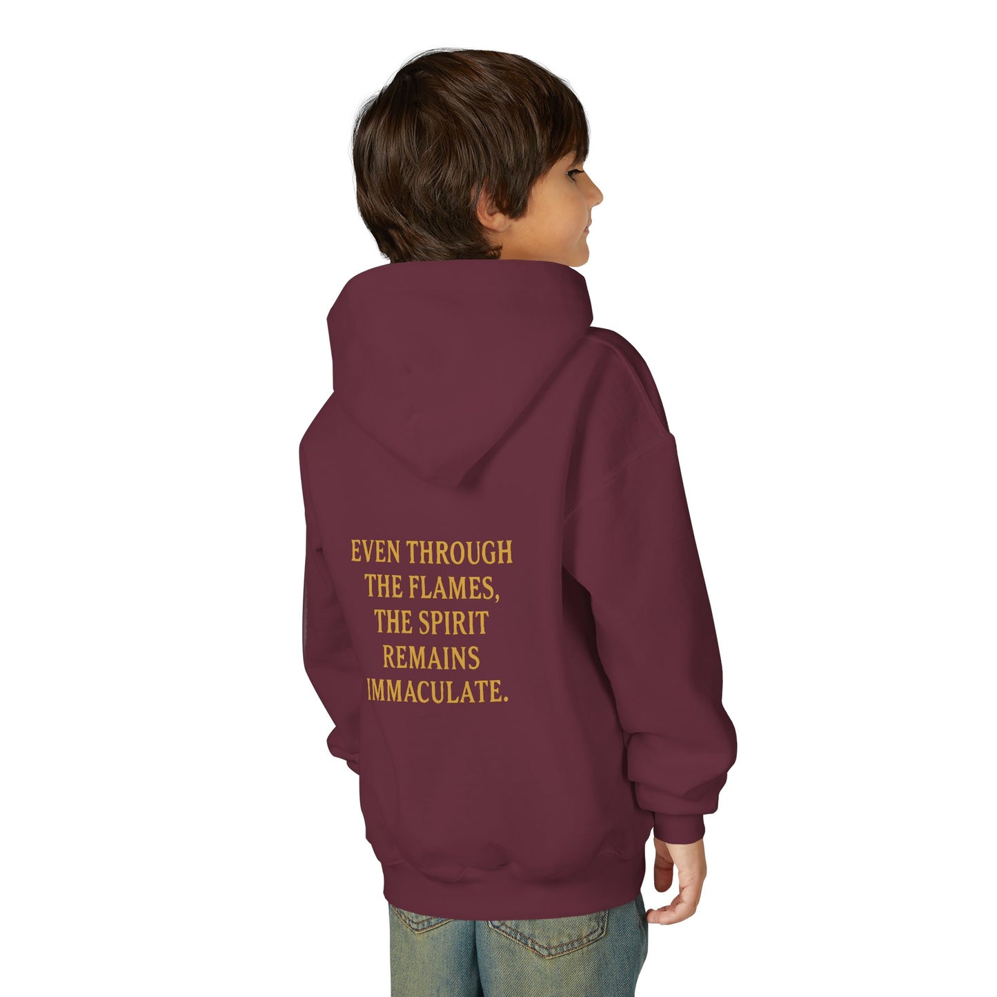Immaculate Spirit Youth Hoodie - Cozy Hooded Sweatshirt for Kids