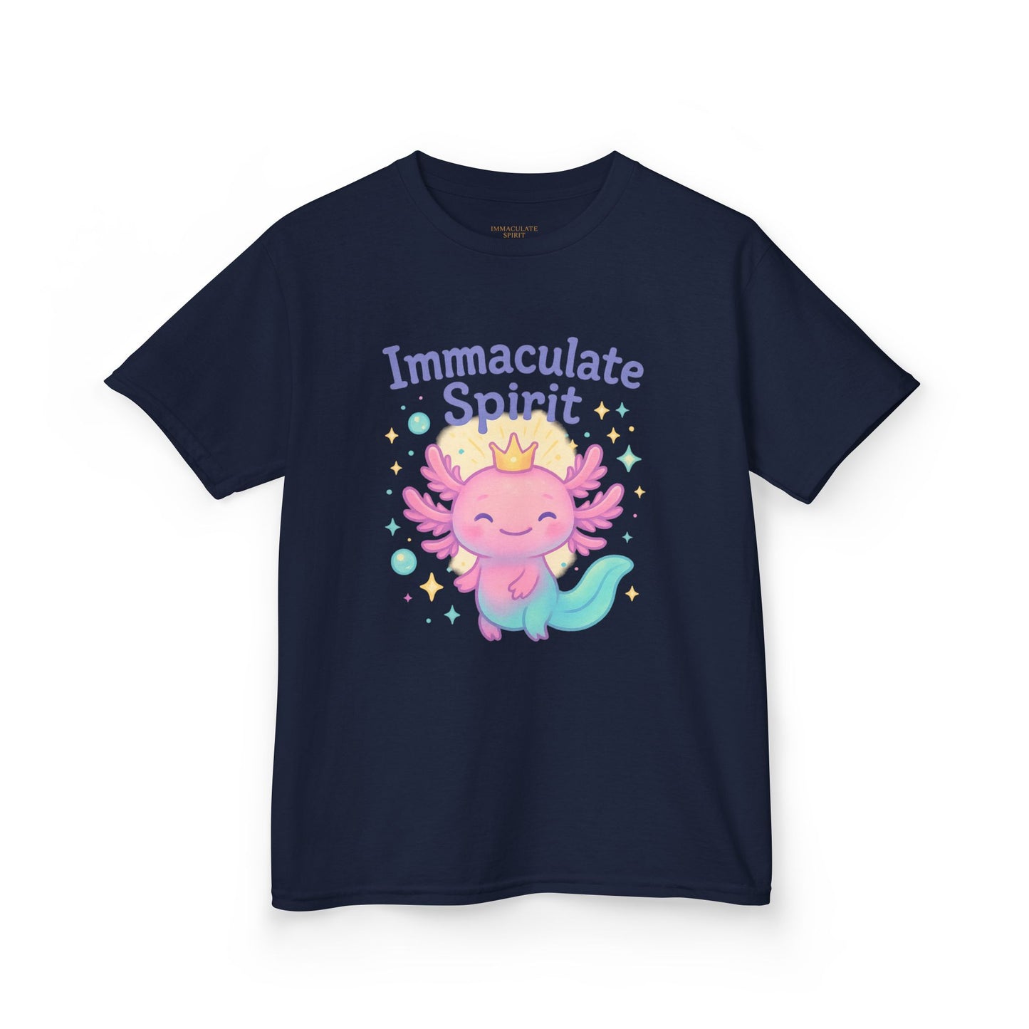 👑 “Crowned with Light” Kids Tee – Immaculate Spirit Collection