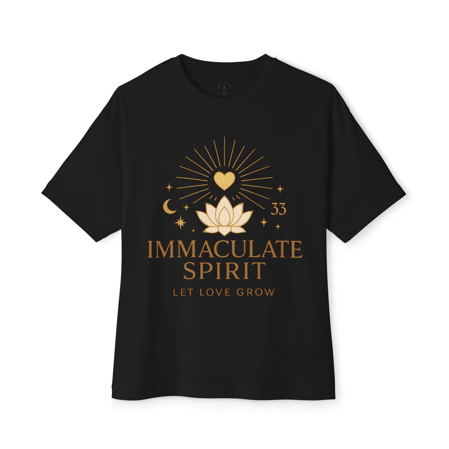 🌸 “Let Love Grow” Tee – Immaculate Spirit Collection