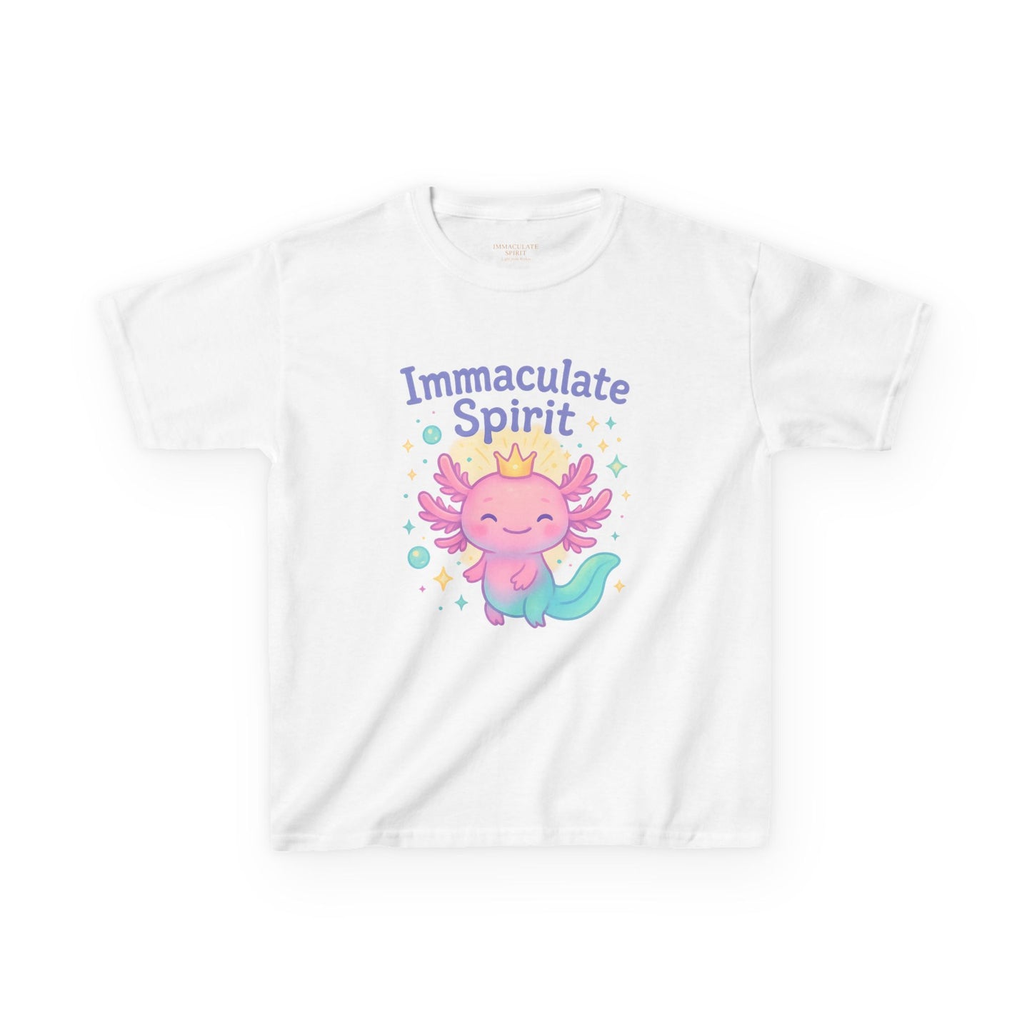 👑 “Crowned with Light” Kids Tee – Immaculate Spirit Collection
