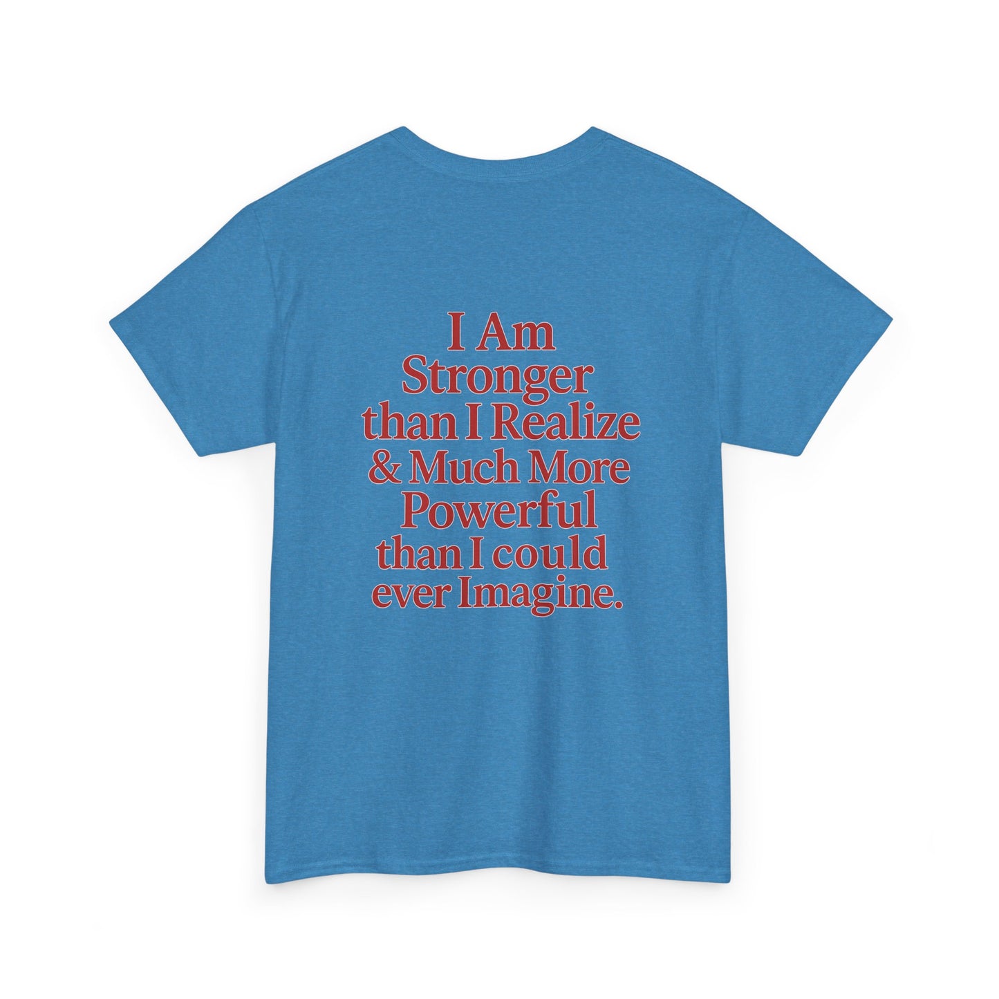 Inspirational Unisex Heavy Cotton Tee – "Let Love Grow" & Strength Quotes