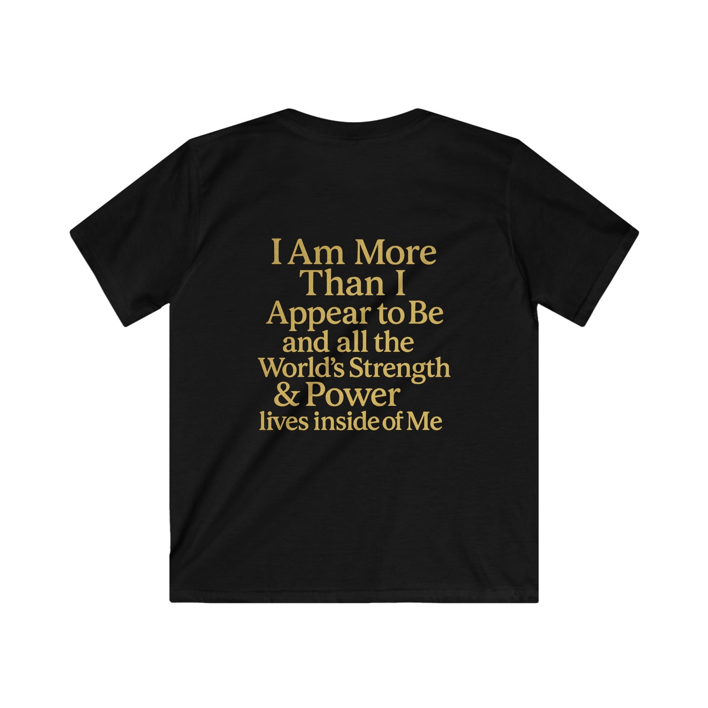 Kids Inspirational Tee - "Different is Divine" & "More Than I Appear"