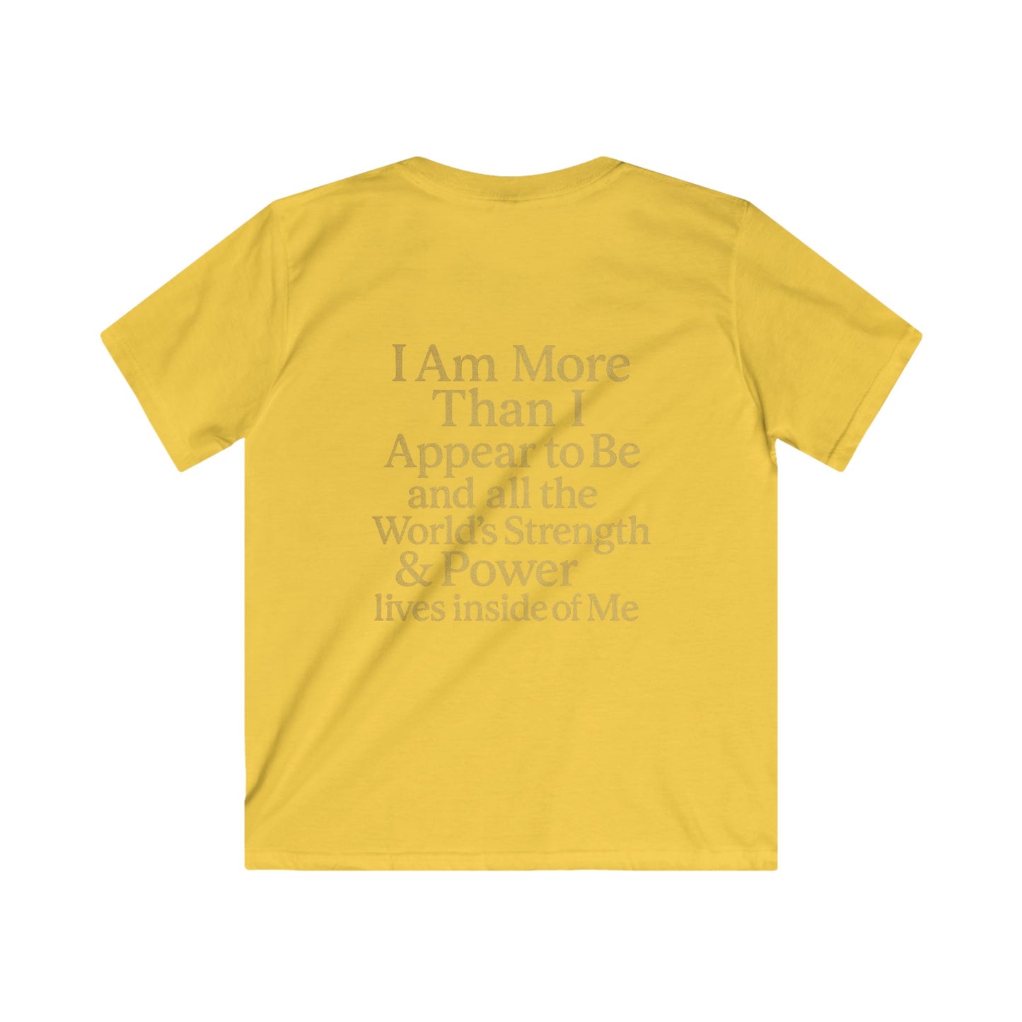 Kids Inspirational Tee - "Different is Divine" & "More Than I Appear"