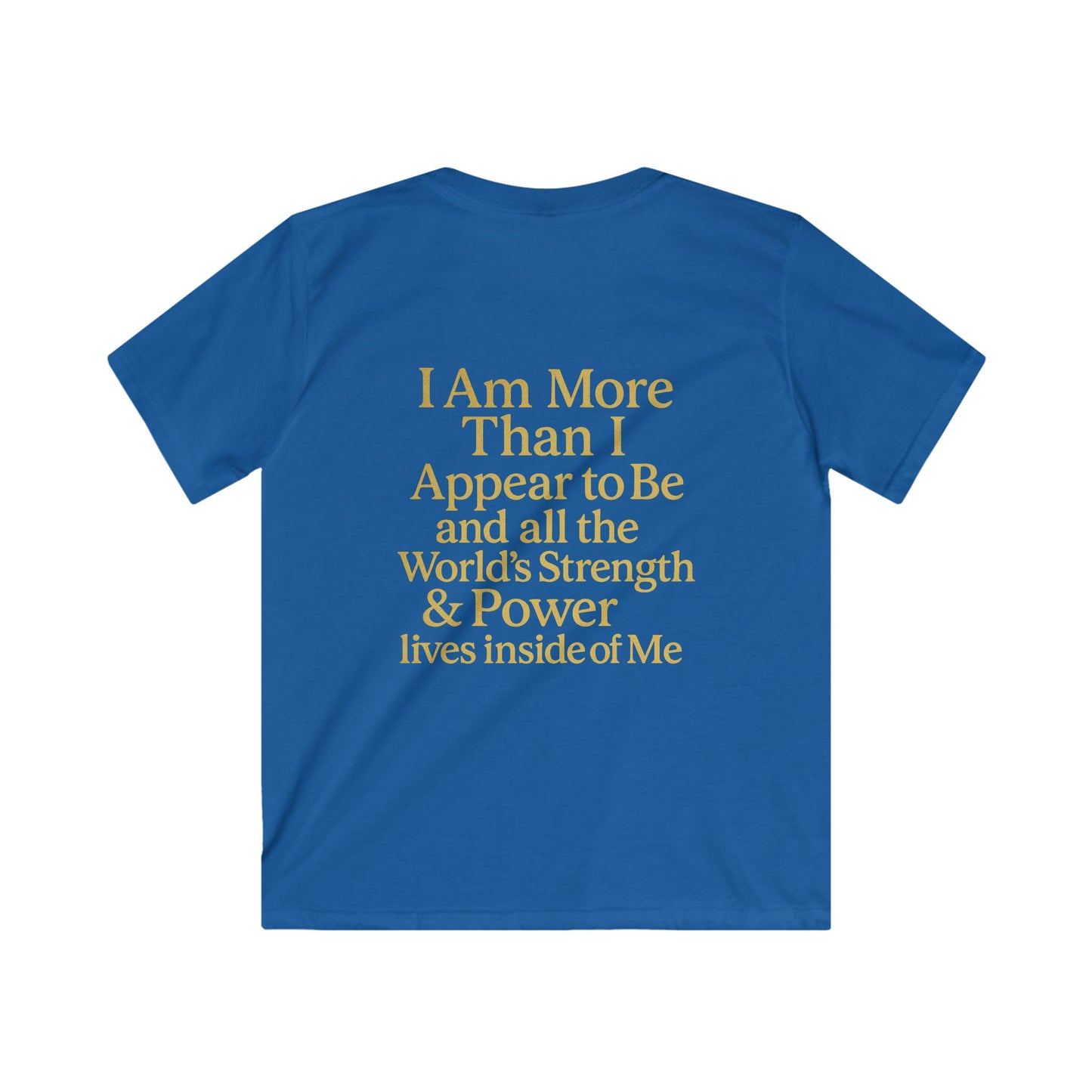Kids Inspirational Tee - "Different is Divine" & "More Than I Appear"