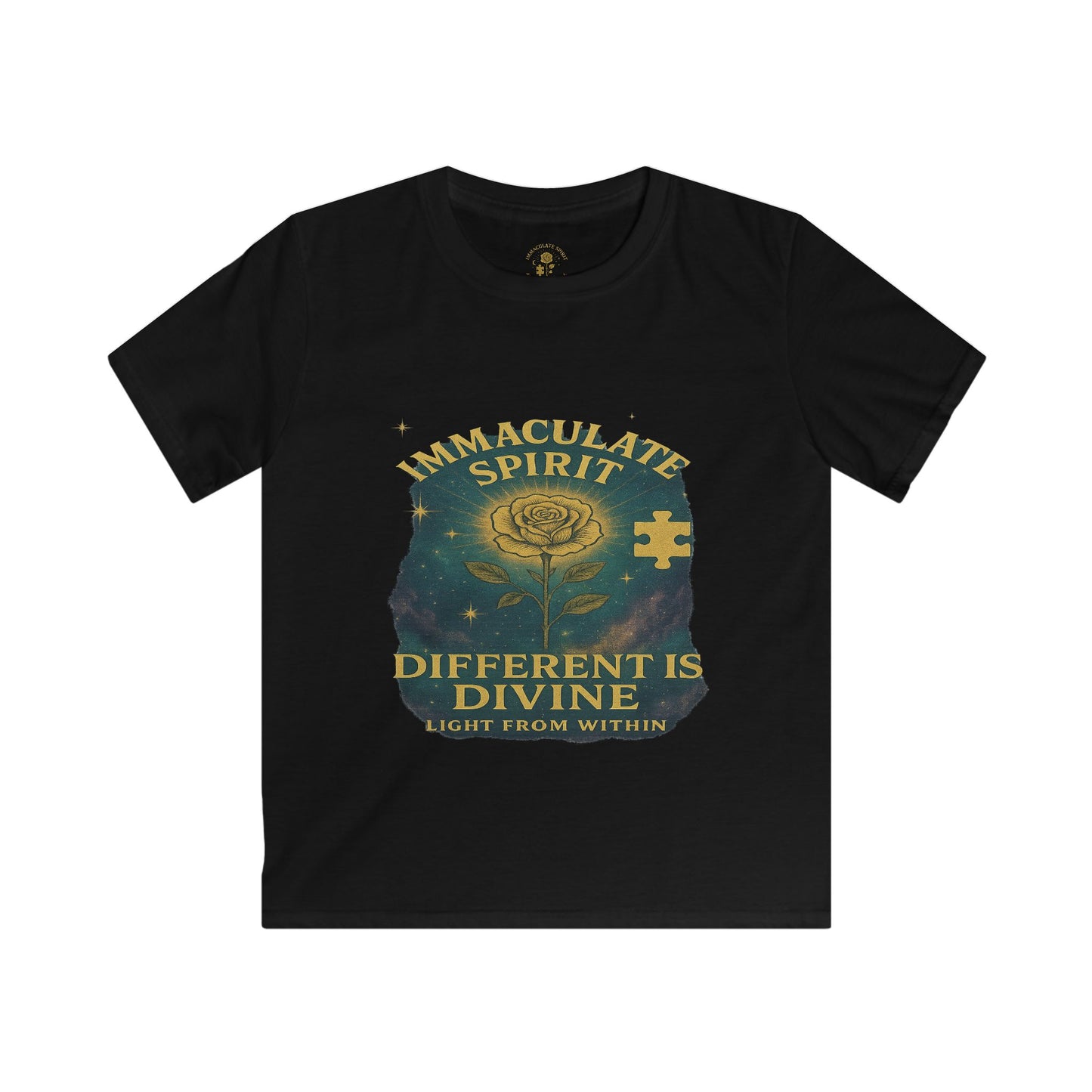 Kids Inspirational Tee - "Different is Divine" & "More Than I Appear"