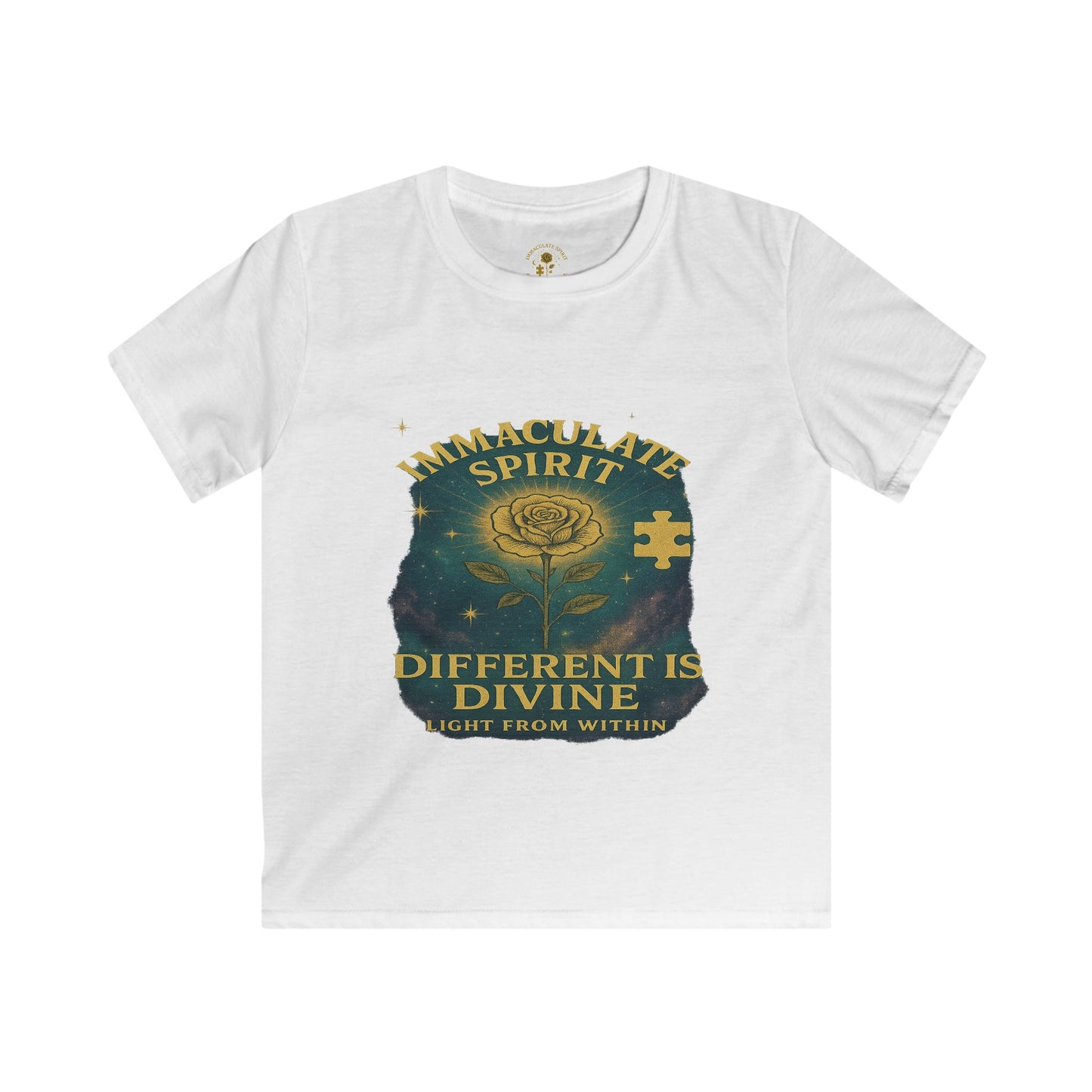 Kids Inspirational Tee - "Different is Divine" & "More Than I Appear"