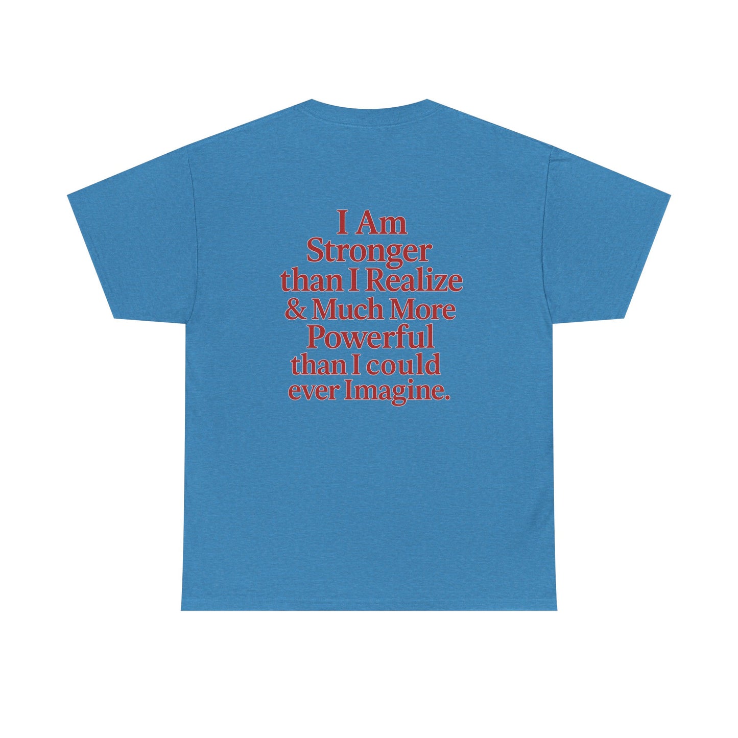 Inspirational Unisex Heavy Cotton Tee – "Let Love Grow" & Strength Quotes