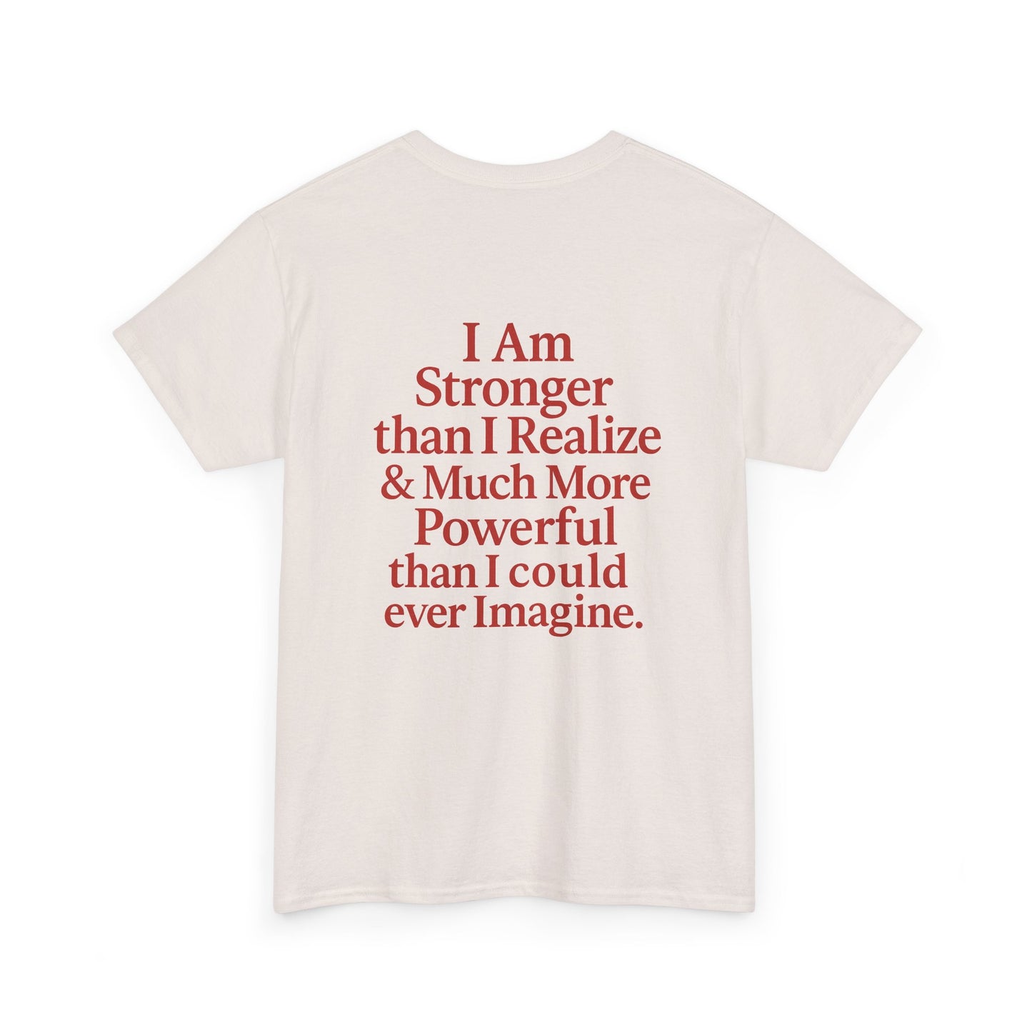 Inspirational Unisex Heavy Cotton Tee – "Let Love Grow" & Strength Quotes