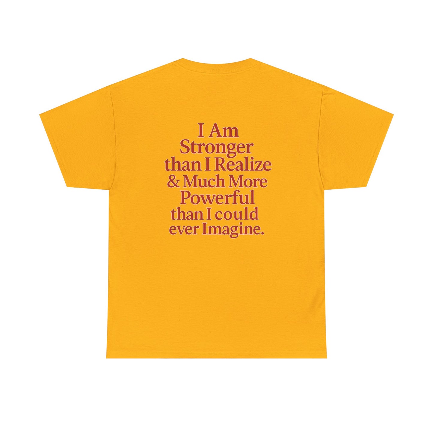 Inspirational Unisex Heavy Cotton Tee – "Let Love Grow" & Strength Quotes