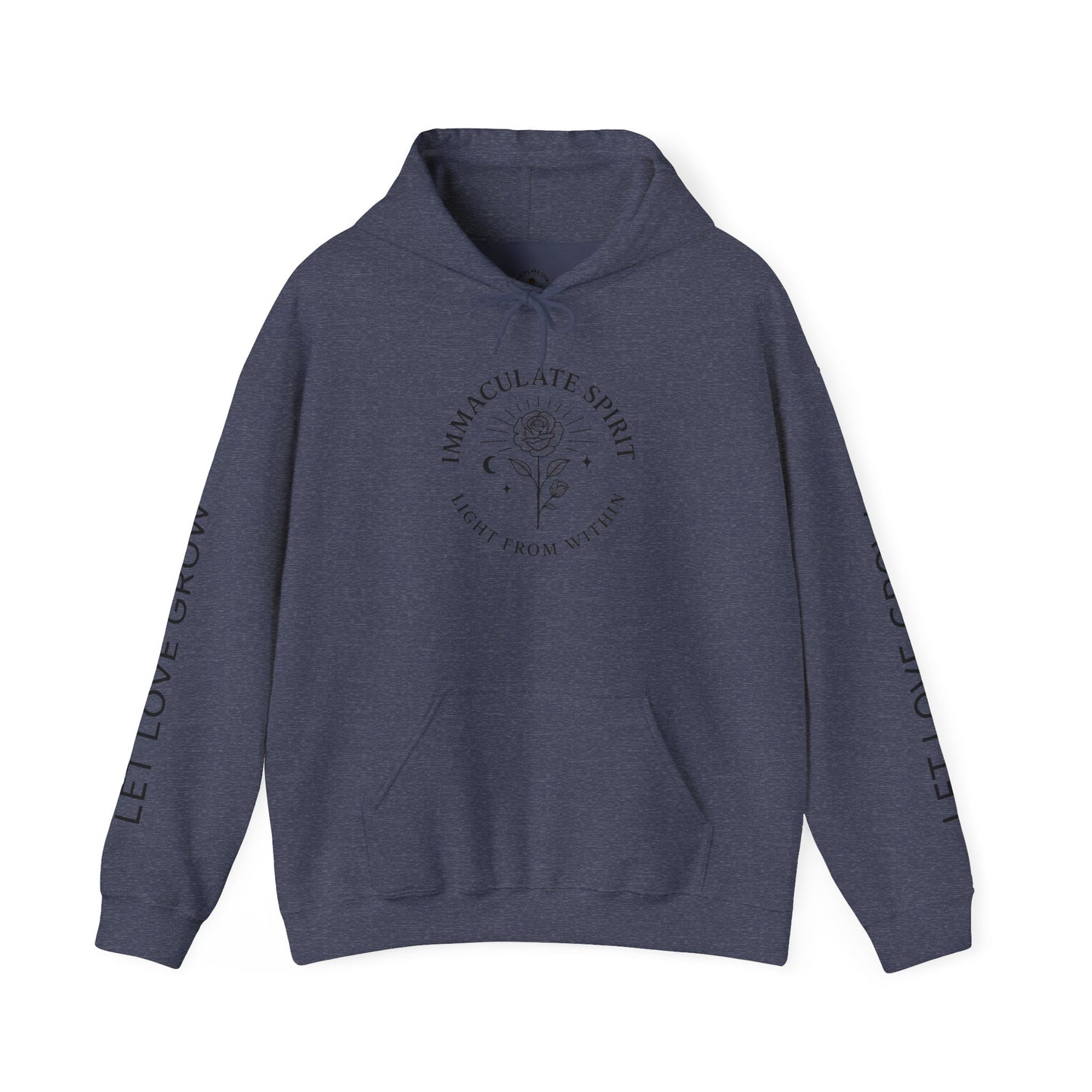 Inspirational Hooded Sweatshirt - Let Love Grow