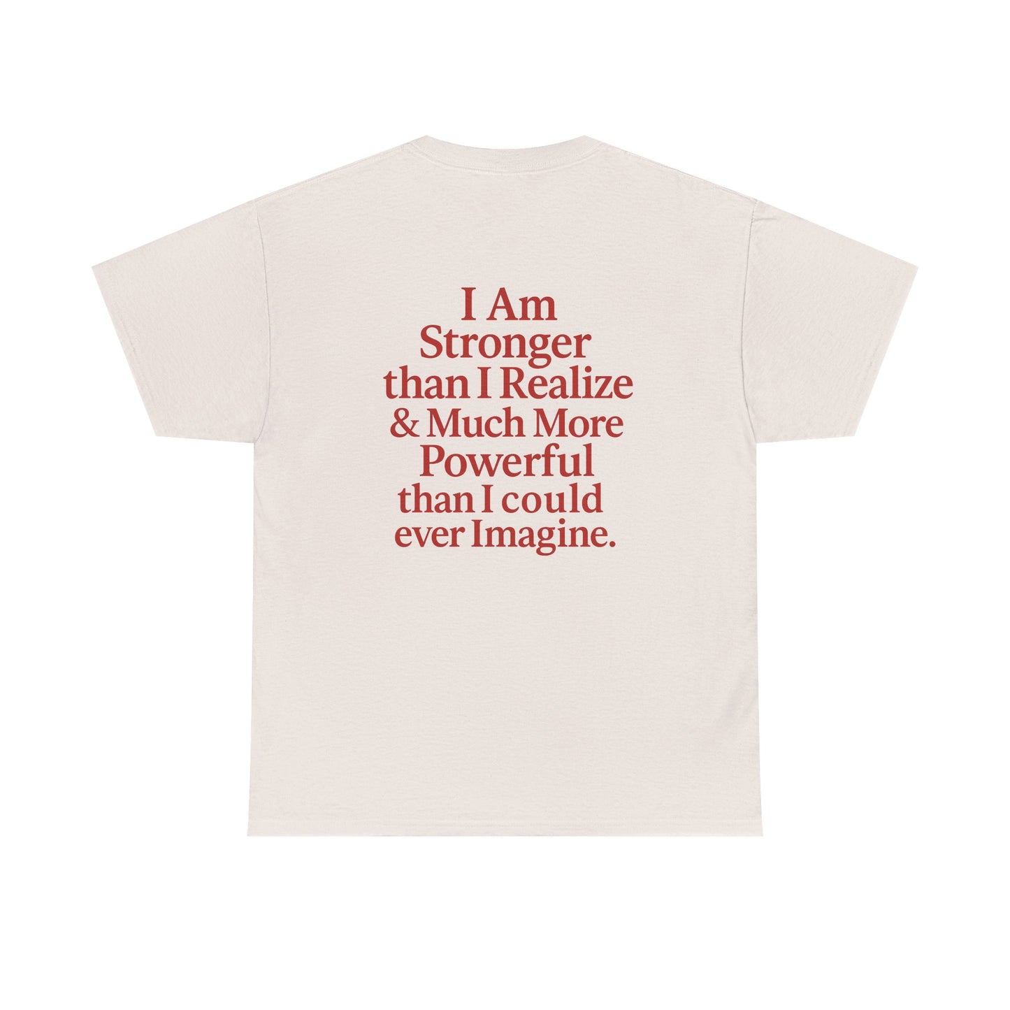 Inspirational Unisex Heavy Cotton Tee – "Let Love Grow" & Strength Quotes