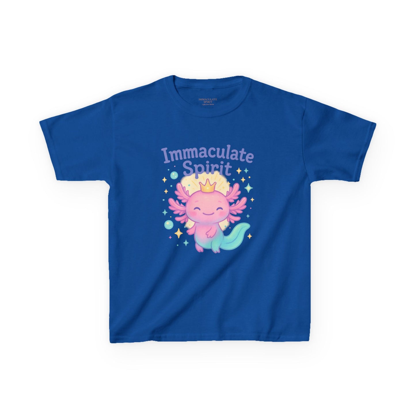 👑 “Crowned with Light” Kids Tee – Immaculate Spirit Collection