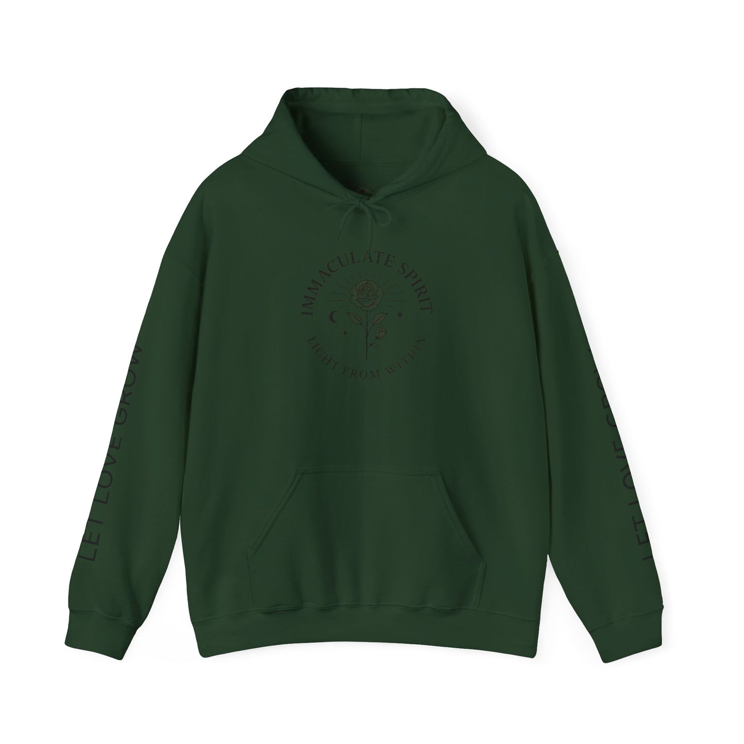 Inspirational Hooded Sweatshirt - Let Love Grow