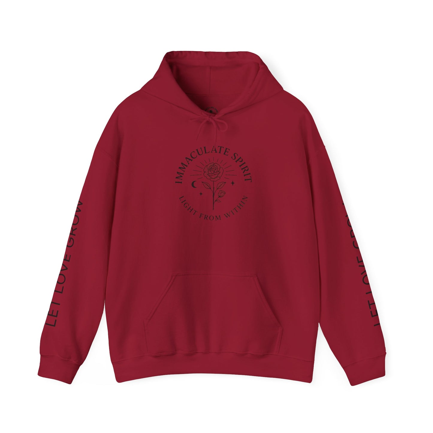 Inspirational Hooded Sweatshirt - Let Love Grow