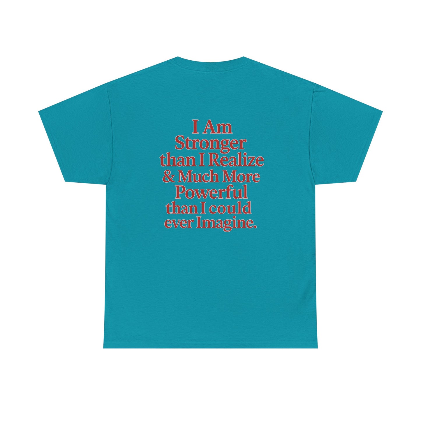 Inspirational Unisex Heavy Cotton Tee – "Let Love Grow" & Strength Quotes