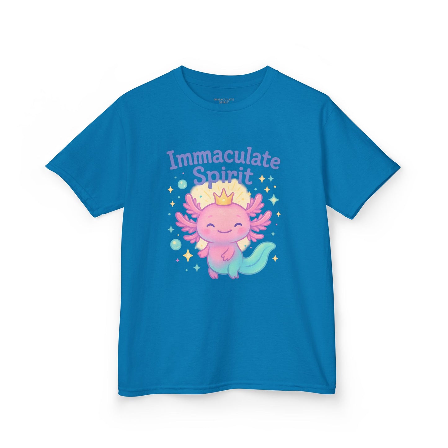 👑 “Crowned with Light” Kids Tee – Immaculate Spirit Collection