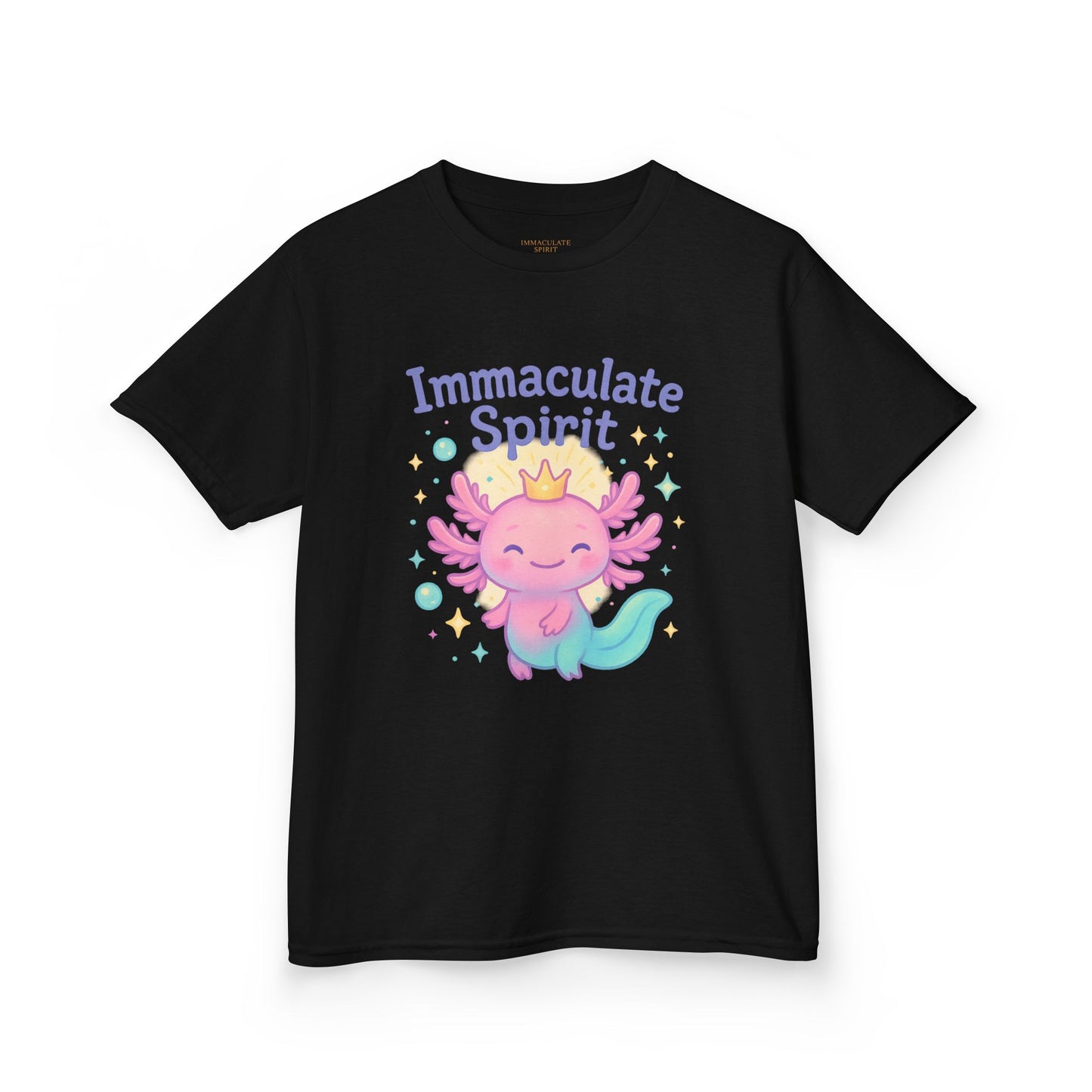 👑 “Crowned with Light” Kids Tee – Immaculate Spirit Collection