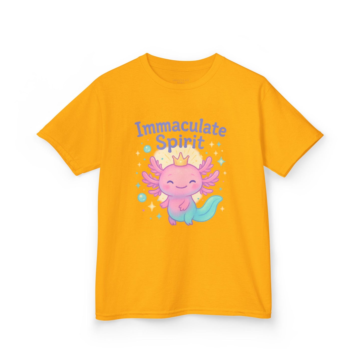 👑 “Crowned with Light” Kids Tee – Immaculate Spirit Collection