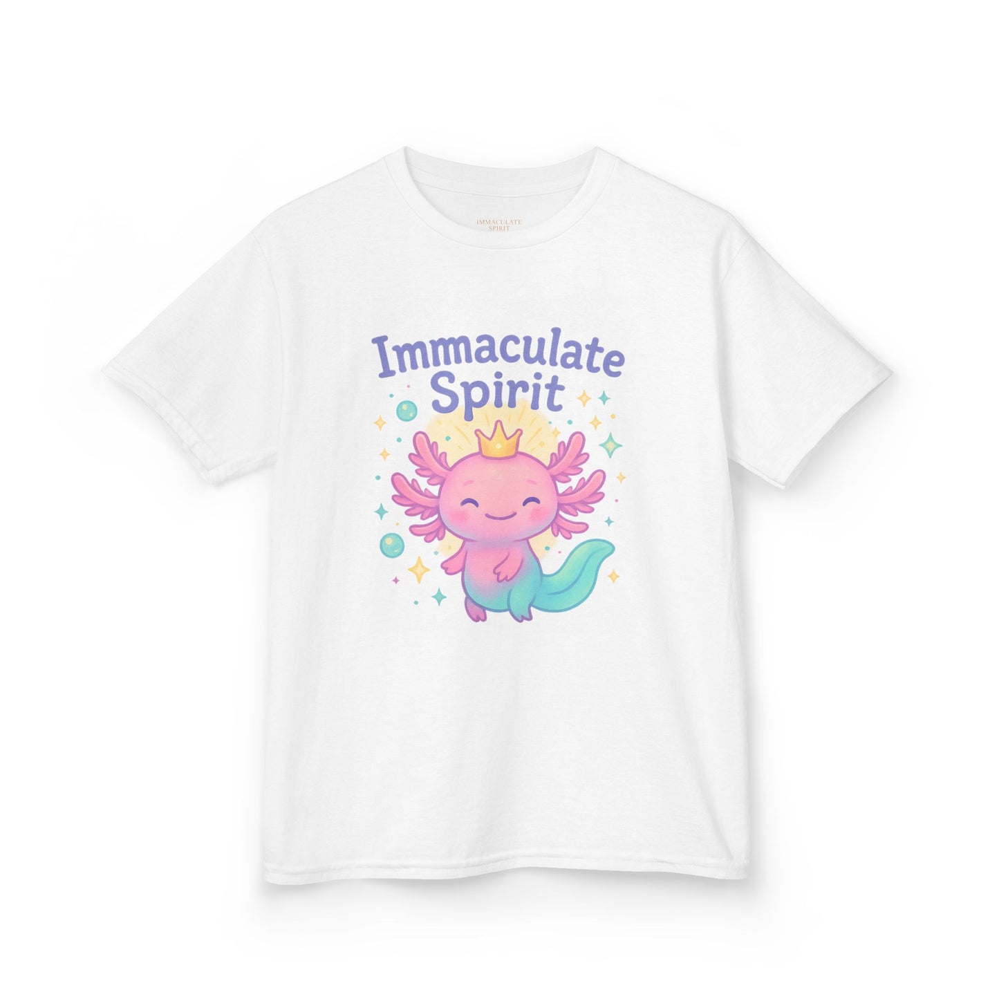 👑 “Crowned with Light” Kids Tee – Immaculate Spirit Collection