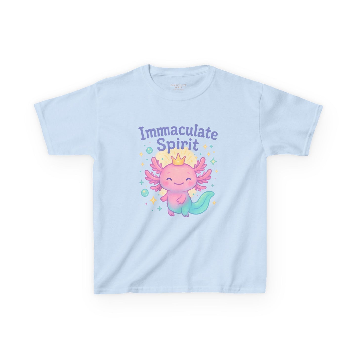 👑 “Crowned with Light” Kids Tee – Immaculate Spirit Collection
