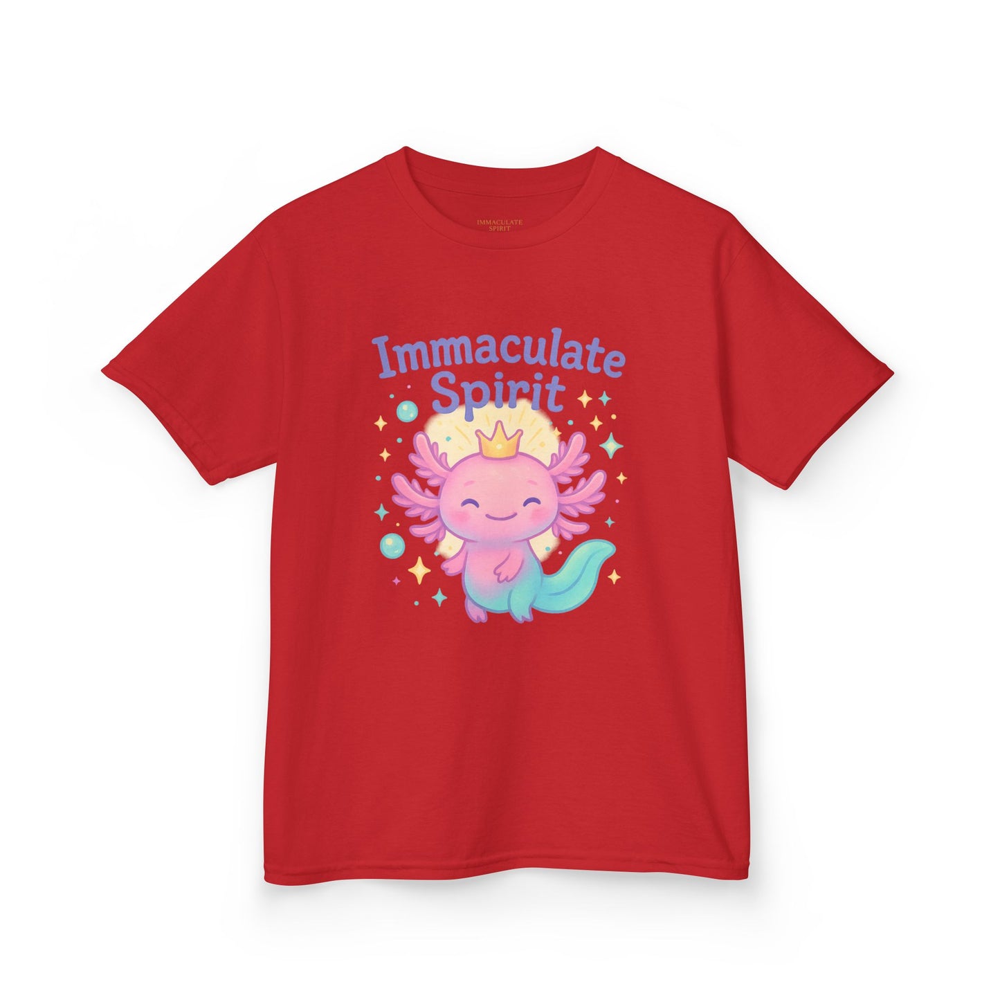 👑 “Crowned with Light” Kids Tee – Immaculate Spirit Collection