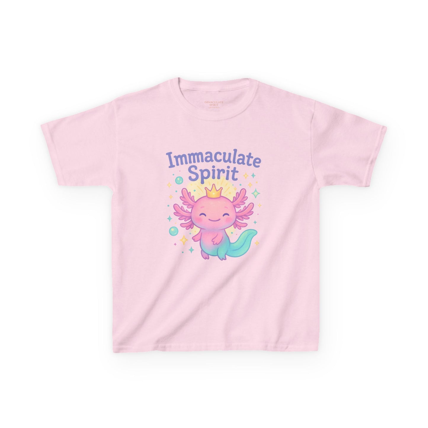 👑 “Crowned with Light” Kids Tee – Immaculate Spirit Collection
