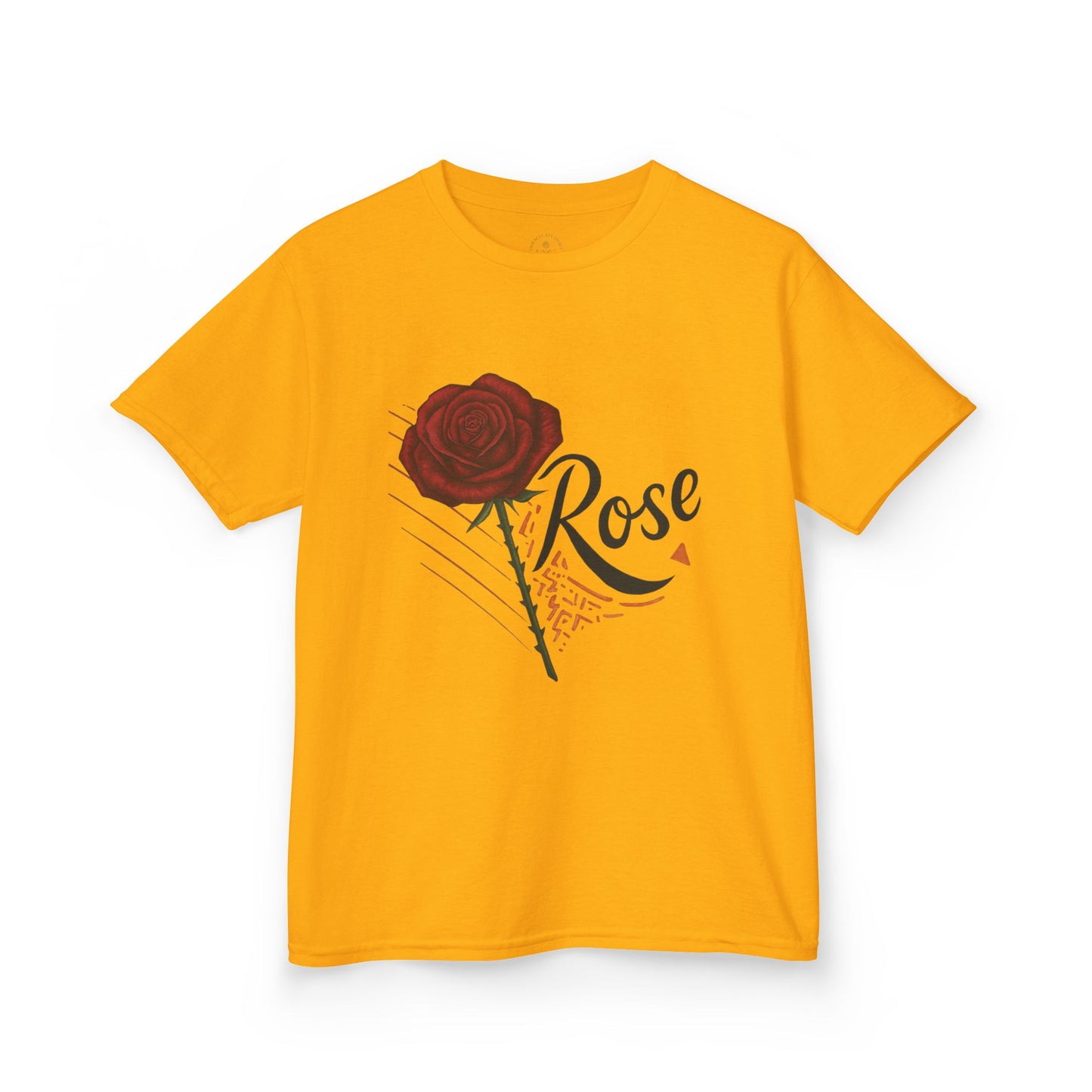 Rose Design Kids Heavy Cotton Tee