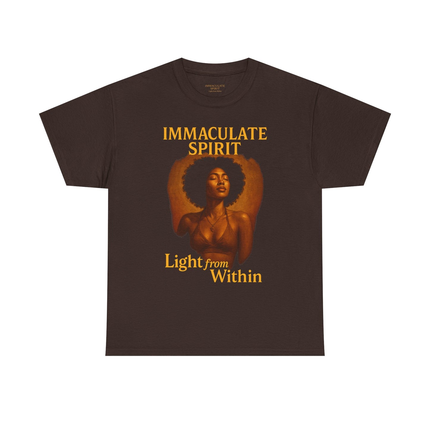 Immaculate Spirit Graphic Tee – Divine Feminine Portrait | Light from Within
